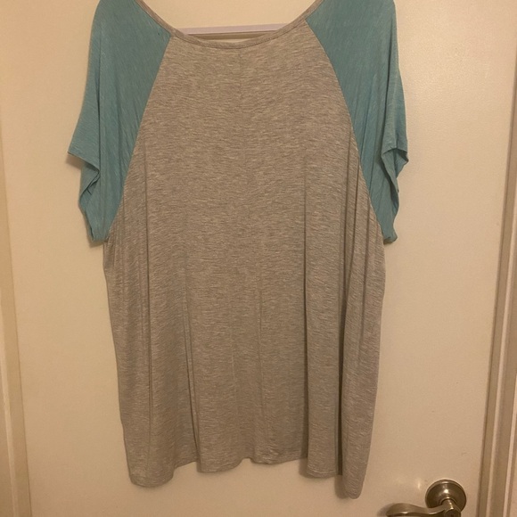 Cato Faith Graphic Tee - Gray and Teal - Picture 3 of 6